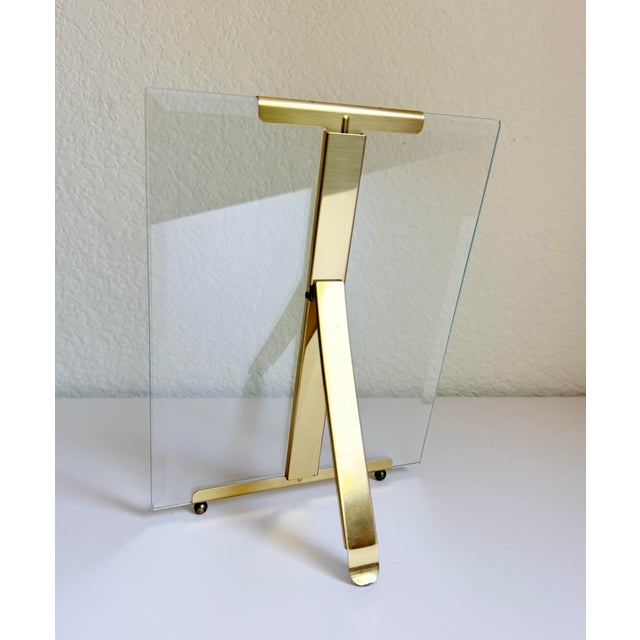 Late 20th Century 8x10 French Style Brass Easel Picture Frame, Late 20th C For Sale - Image 5 of 13