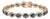 Art Deco 10.02 Carat Deep Blue Sapphire Wedding Bracelet in 18k Solid Gold For Sale