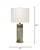 Contemporary Rivet Table Lamp, Grey Vellum For Sale - Image 3 of 6