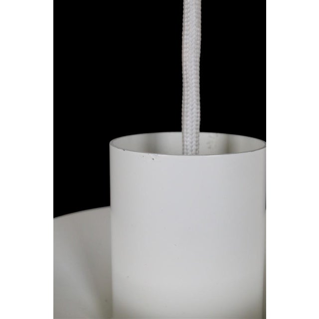 Ivory Danish Verona Multilayer Pendant Lamp by Kurt Wiborg for Jeka, 1970s For Sale - Image 8 of 13