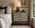 2000 - 2009 Ironies “Breton” Wide Faux Shagreen Three-Drawer Bedside Table / Commode For Sale - Image 5 of 11