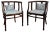 Set of 20th Century Italian Carved Wood Armchairs, 1940s For Sale