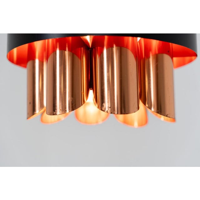 Metal Copper Pendant Light by Werner Schou For Sale - Image 7 of 12
