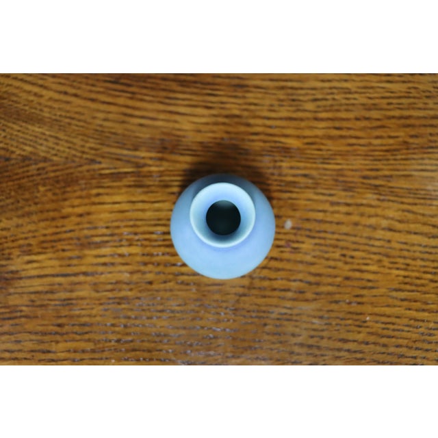 Antique Van Briggle Pottery Vase in Ming Blue Glaze, Early 20th Century For Sale In Philadelphia - Image 6 of 8