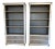 Modern Farmhouse Style Bookshelves (2) For Sale