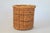 Vintage Woven Wicker Wastebasket For Sale - Image 4 of 6