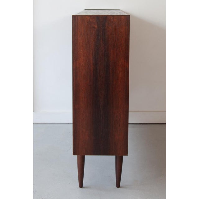 Mid-Century Danish Low Rosewood Bookcase, 1960s For Sale - Image 6 of 6