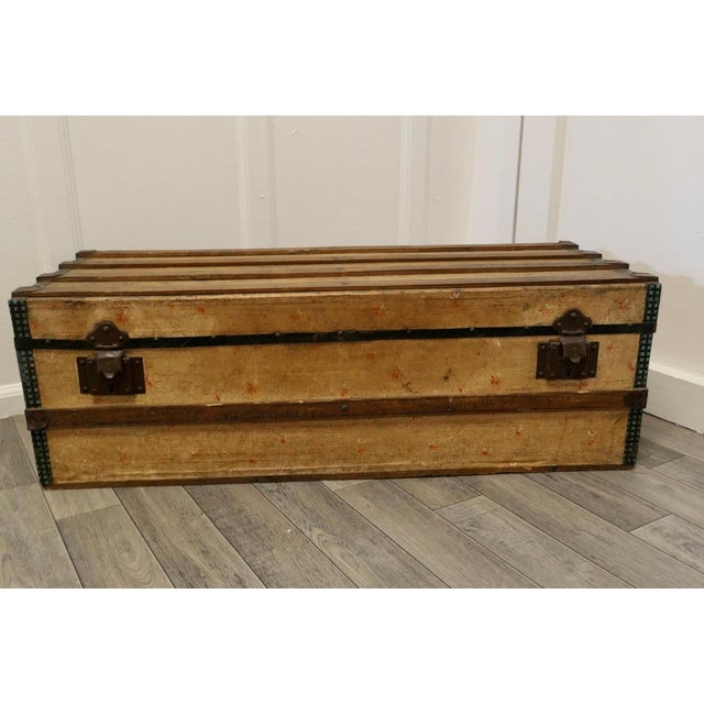 A Spanish Folk Art travel chest or steamer boot, A very useful decorative travel boot, the Boot is decorated with a small...