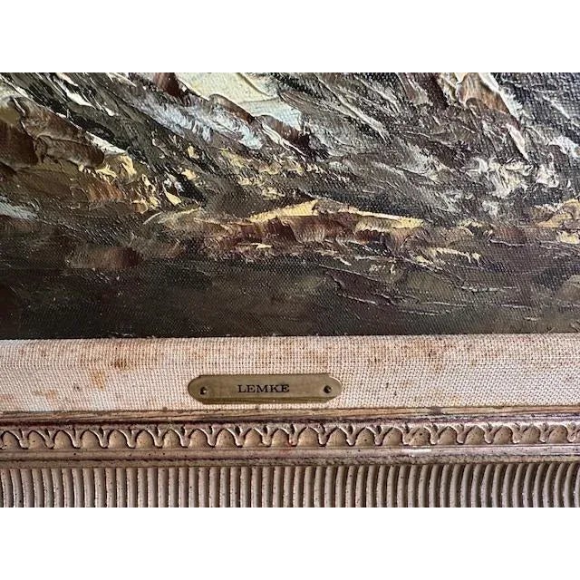 1930s Je Lemke Oil Painting Mountains For Sale In Aspen - Image 6 of 8