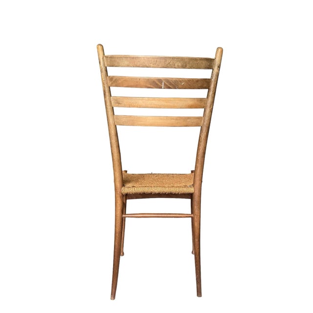 Mid-Century Modern Midcentury Ladder Back Chair For Sale - Image 3 of 7
