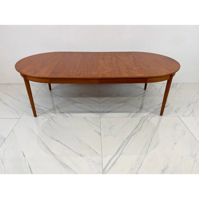 Wood Hans Wegener for Andreas Tuck Monumental Teak Dining Table For Sale - Image 7 of 12