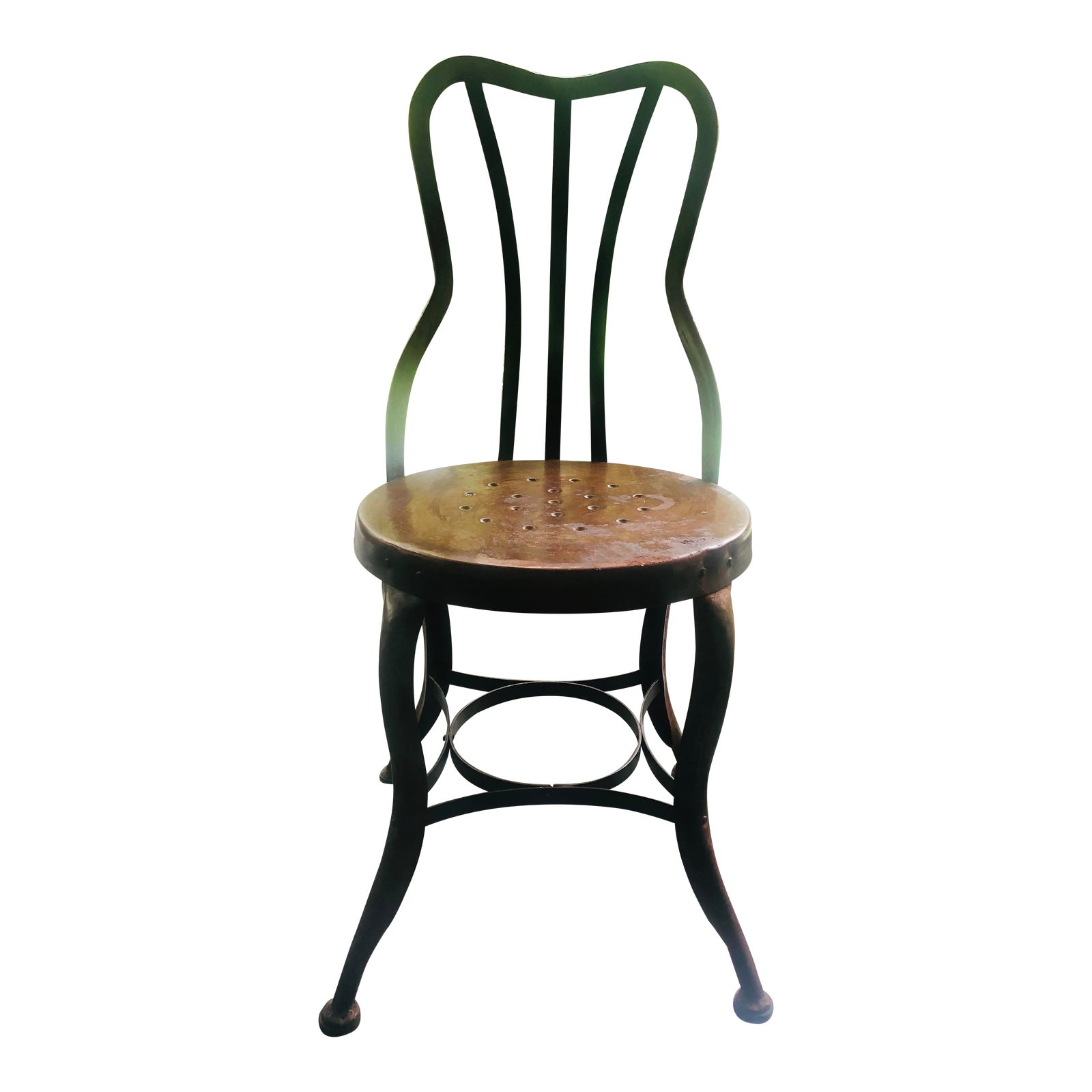 vintage industrial metal chair