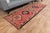 1970s Vintage Handmade Wool Cotton Pink Runner Rug For Sale In San Francisco - Image 6 of 11