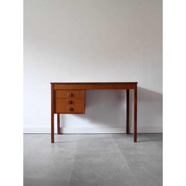 Vintage Danish Desk in Teak attributed to Domino Møbler, 1960s For Sale - Image 11 of 11