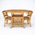 Beige Mid-Century Bamboo and Rattan Compact Dining Table and Chairs, 1970s, Set of 5 For Sale - Image 8 of 8
