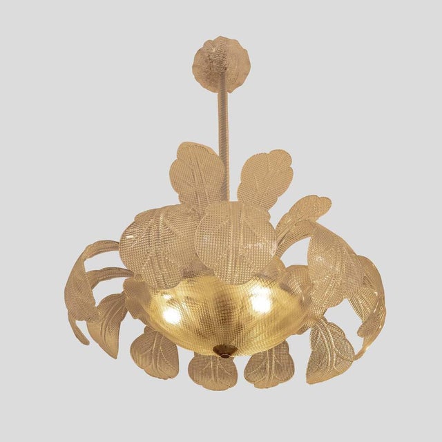 Vintage Italian Hanging Light by Barovier & Toso, 1950s For Sale - Image 6 of 7