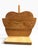 Unusually designed vintage wooden paper towel holder with a wonderfully sculptural, architectural silhouette. Constructed...