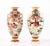 Exceptional pair of antique Meiji era (1868-1912) Japanese hand painted and gold gilded Satsuma handled vases! These are...