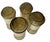 Glass Vintage Libbey Bolero Woodhue Smoke Brown Stripe Tweed Tumblers - A Set of 4 For Sale - Image 7 of 12
