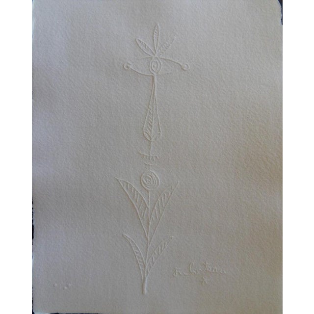 Jean Cocteau, Profil fleuri, Etching For Sale - Image 4 of 4