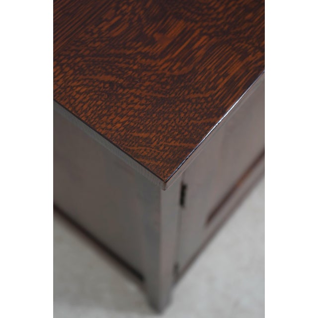 Wood Stickley Mission Oak Nightstand Cabinet For Sale - Image 7 of 18