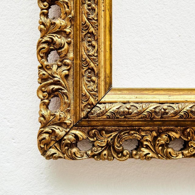 Ornament Gold Wood Frame, 1930s For Sale - Image 4 of 11