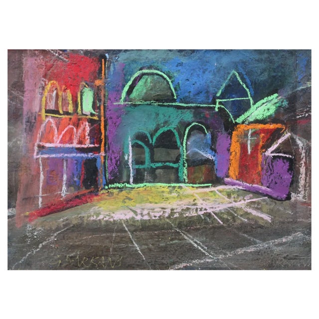 Georgs Barkans, Travel Notes, 2007, Pastel on Paper For Sale