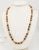 Gold Vintage 1980s Napier Faux-Tiger's Eye Beaded Necklace For Sale - Image 8 of 8