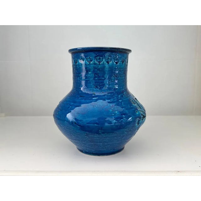 Italian Glazed Ceramic Vase by Aldo Londi for Bitossi, 1960s For Sale - Image 6 of 10