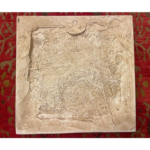 Vintage Plaster Botanical Bas Relief Wall Panels – Organic Modern | Set of 3 For Sale - Image 9 of 11