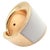 1990s Vhernier Rose Gold Vague Crossover Camuration Cacholong Ring Sz 6 For Sale - Image 11 of 16