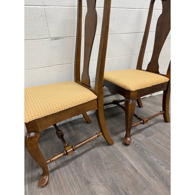 Vintage Ethan Allen Classic Manor Splat Back Dining Chairs 15-6001 - Set of 4 For Sale - Image 10 of 13