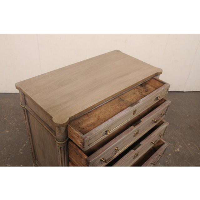 19th Century French 19th C. Painted Commode- Cute Size! For Sale - Image 5 of 12