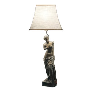 Midcentury Neoclassical Cast Bronze Venus De Milo Table Lamp For Sale