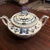 Vintage Hand Painted Delft Blue Large Covered Sugar Bowl, Signed For Sale In New York - Image 6 of 12