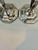 Mid 19th Century Pair of Unweighted Antique Woodside Sterling Co. Hexagonal Candlesticks .925 For Sale - Image 5 of 11