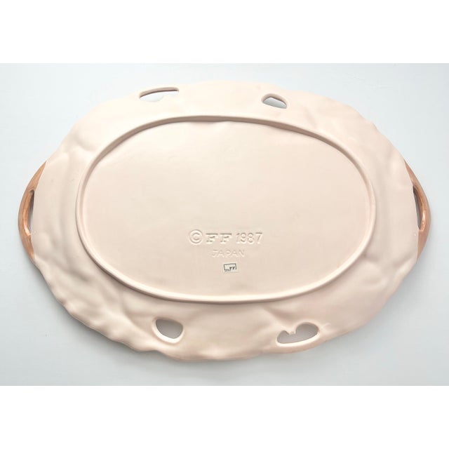 1980s Fitz & Floyd “Calla Lilly of the Valley” Ceramic Tea Service Set - 4-Piece For Sale - Image 9 of 12