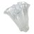Vintage Muurla Finland Ruffled Folded Handkerchief Vase Clear Blown Art Glass For Sale