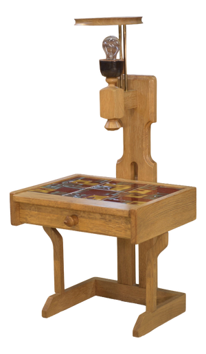Oak Bedside Table by Guillerme and Chambron for Votre Maison, 1950s