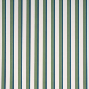 Sample - Schumacher Rigsby Stripe Wallcovering In Peacock