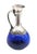 Traditional Vintage Israeli Blown Glass & Sterling Silver Carafe Pitcher For Sale - Image 3 of 11