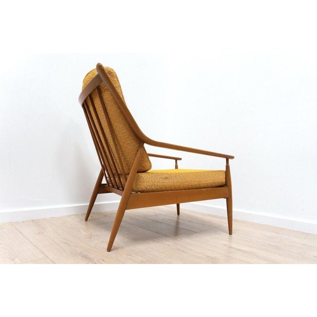 Brown Mid-Century Teak Scandart Armchair, 1960s For Sale - Image 8 of 18