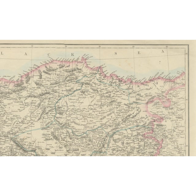 Antique Map of Asia Minor Turkey by Edward Weller, 1863 For Sale - Image 4 of 9