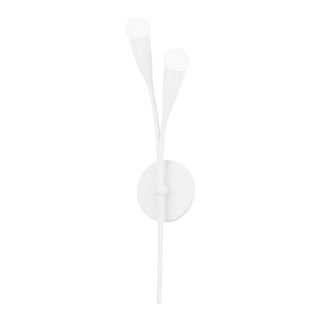 Mitzi Elsa 2-Light Wall Sconce, Textured White For Sale