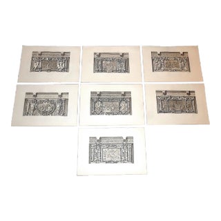 Antique 19th C. Palais De Fontainebleau Architectural Details - Set of 7 For Sale