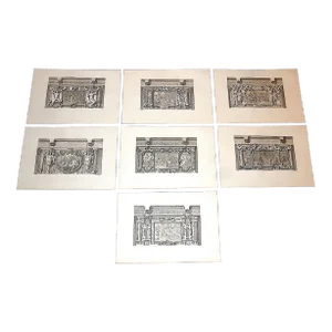 Antique 19th C. Palais De Fontainebleau Architectural Details - Set of 7