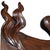 Brown Antique Art Nouveau Carved Walnut Corner Cabinet from Vincenzo Cadorin For Sale - Image 8 of 10