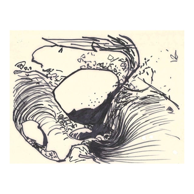 1950s Robert Angeloch Stream Drawing For Sale