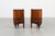 Modern Art Deco Walnut and Marble Nightstands, Italy, 1920s, Set of 2 For Sale - Image 3 of 18