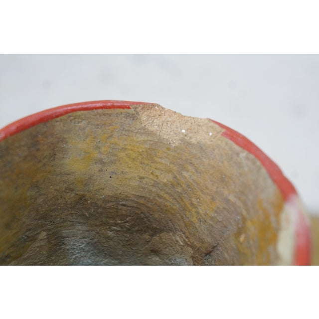 Mid 20th Century Mexican Polychrome Folk Art Terracotta Pottery Pulque Agave Pitcher Vase Jug 10" For Sale - Image 9 of 15